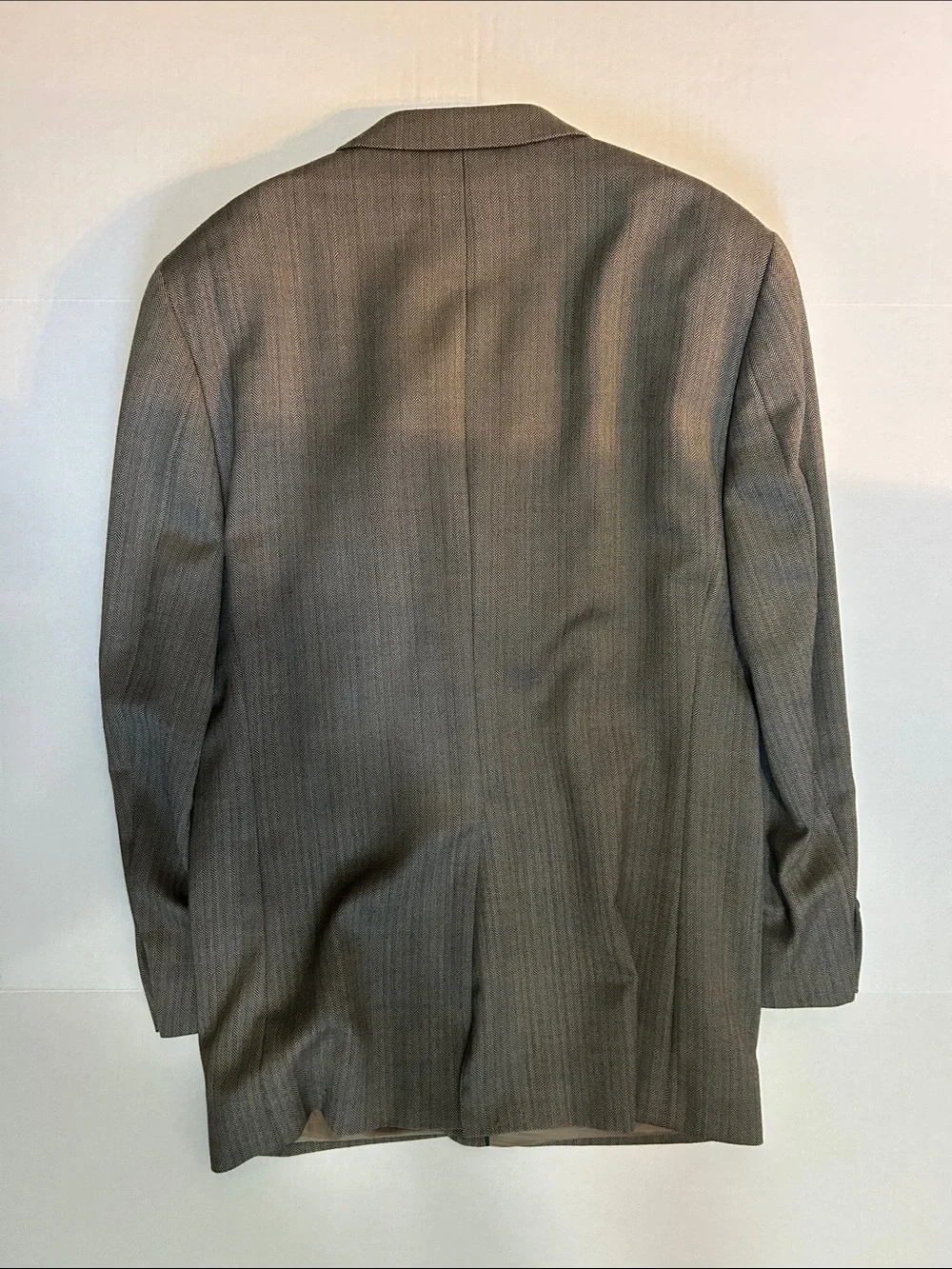Ralph Lauren Men's Gray Pinstripe Two-Button Blazer